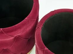 Sæt puffer Houston 1154 (Bordeaux)