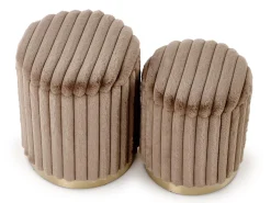 Sæt puffer Houston 2076 (Cappuccino)