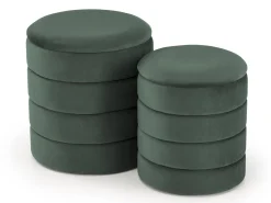 Sæt puffer Houston 1780 (Grøn)