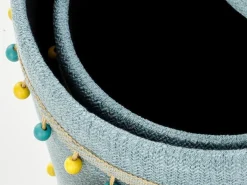 Sæt puffer Houston 1155 (Lyseblå)