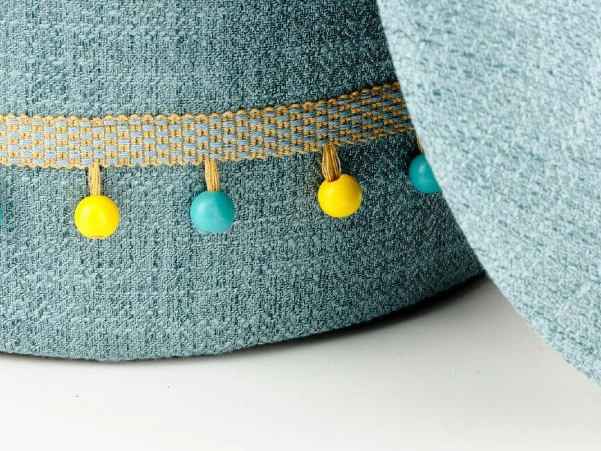 Sæt puffer Houston 1155 (Lyseblå)