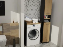 Stående badeværelsesskab Balelbo 102 (Antracit + Artisan eg)