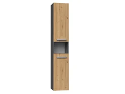 Stående badeværelsesskab Nolmaru 104 (Antracit + Artisan eg)