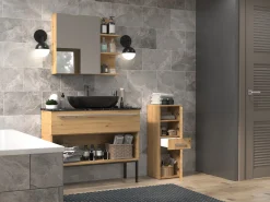 Stående badeværelsesskab Nolmaru 108 (Artisan eg)