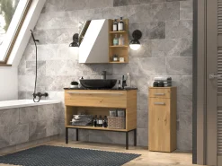 Stående badeværelsesskab Nolmaru 109 (Artisan eg)