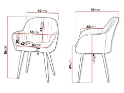 Stol Comfivo Hilaritas VIII (Grå)