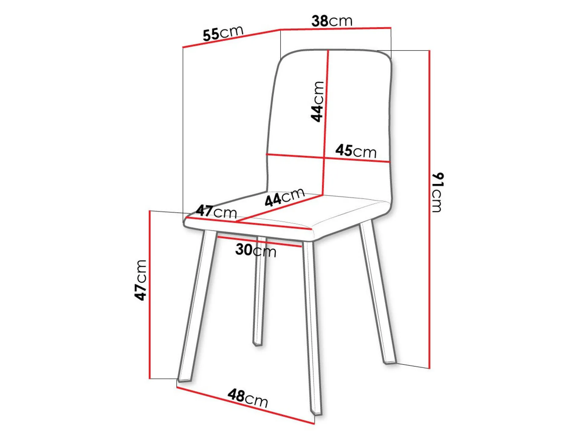Stol Edmond 115 (Amor Velvet 4302)