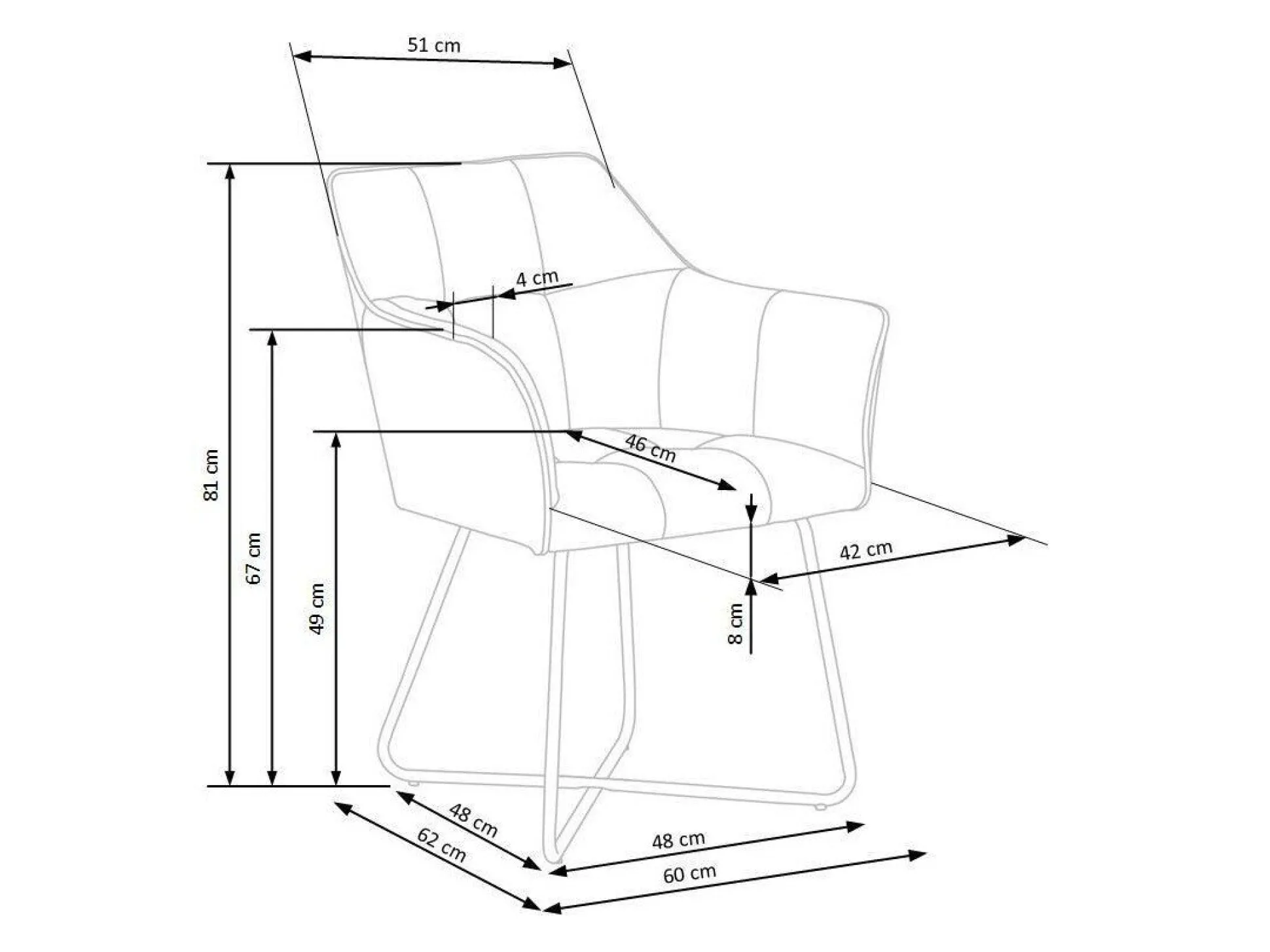 Stol Houston 834 (Beige)