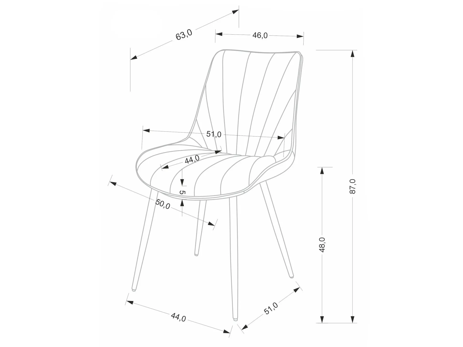 Stol Houston 2071 (Grå)
