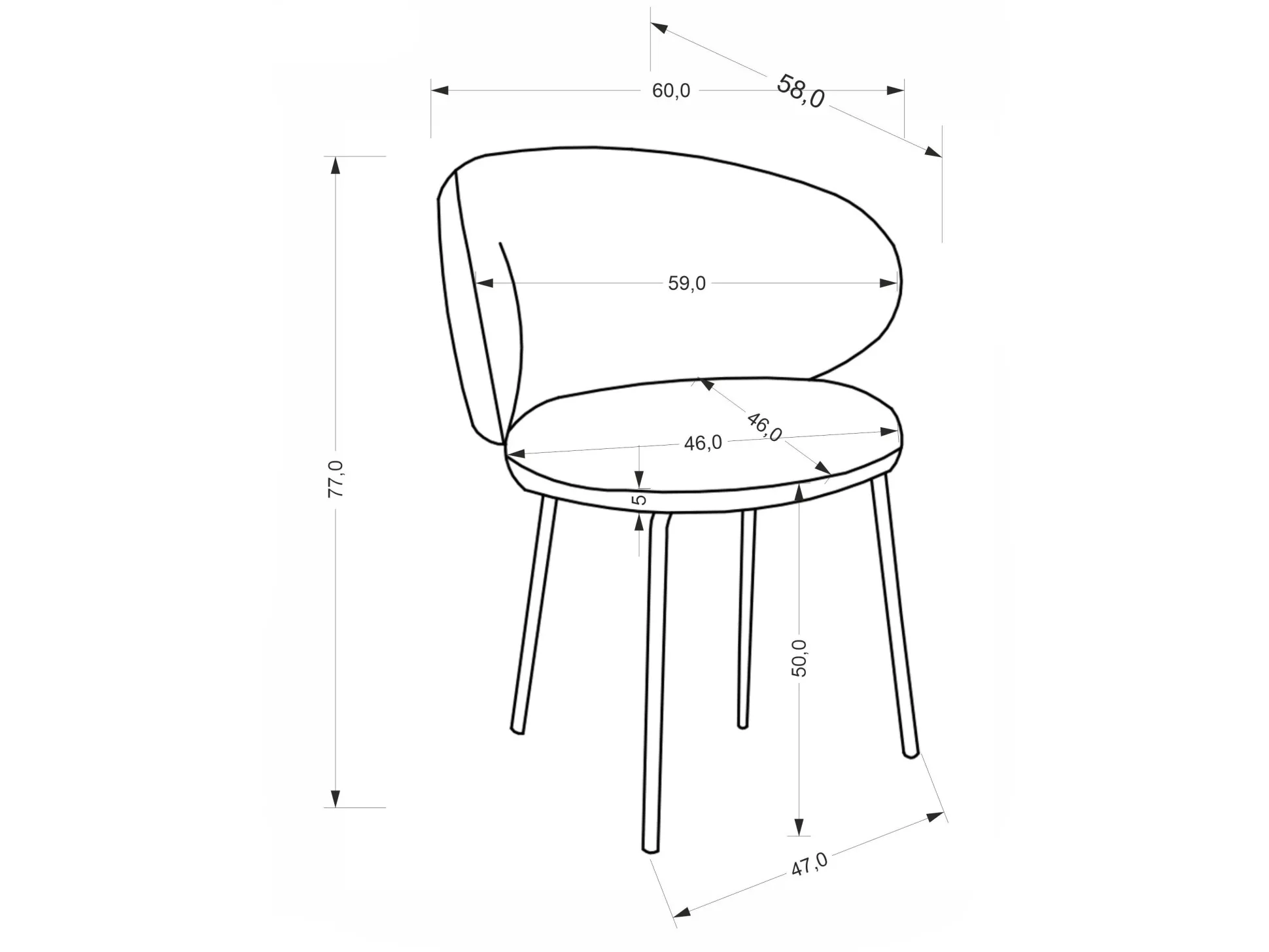 Stol Houston 2083 (Grå)