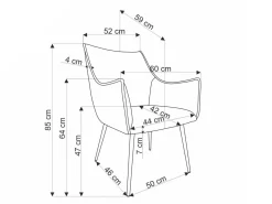 Stol Houston 1758 (Grå)