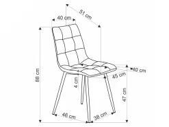 Stol Houston 1783 (Grå)