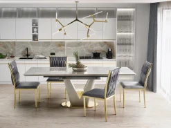 Stol Houston 1139 (Grå + Gylden)