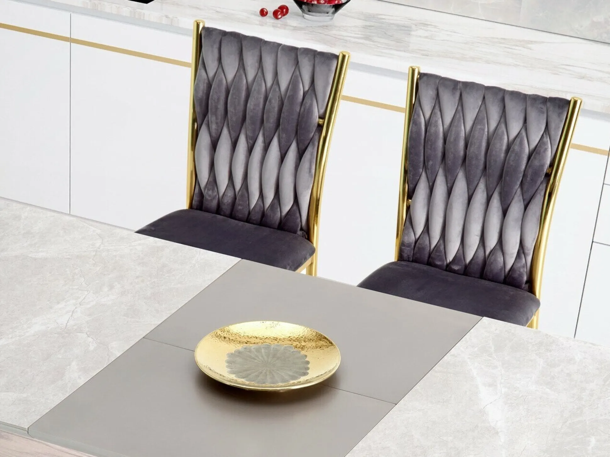 Stol Houston 1139 (Grå + Gylden)