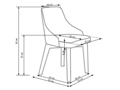 Stol Houston 577 (Grå + Hvid)