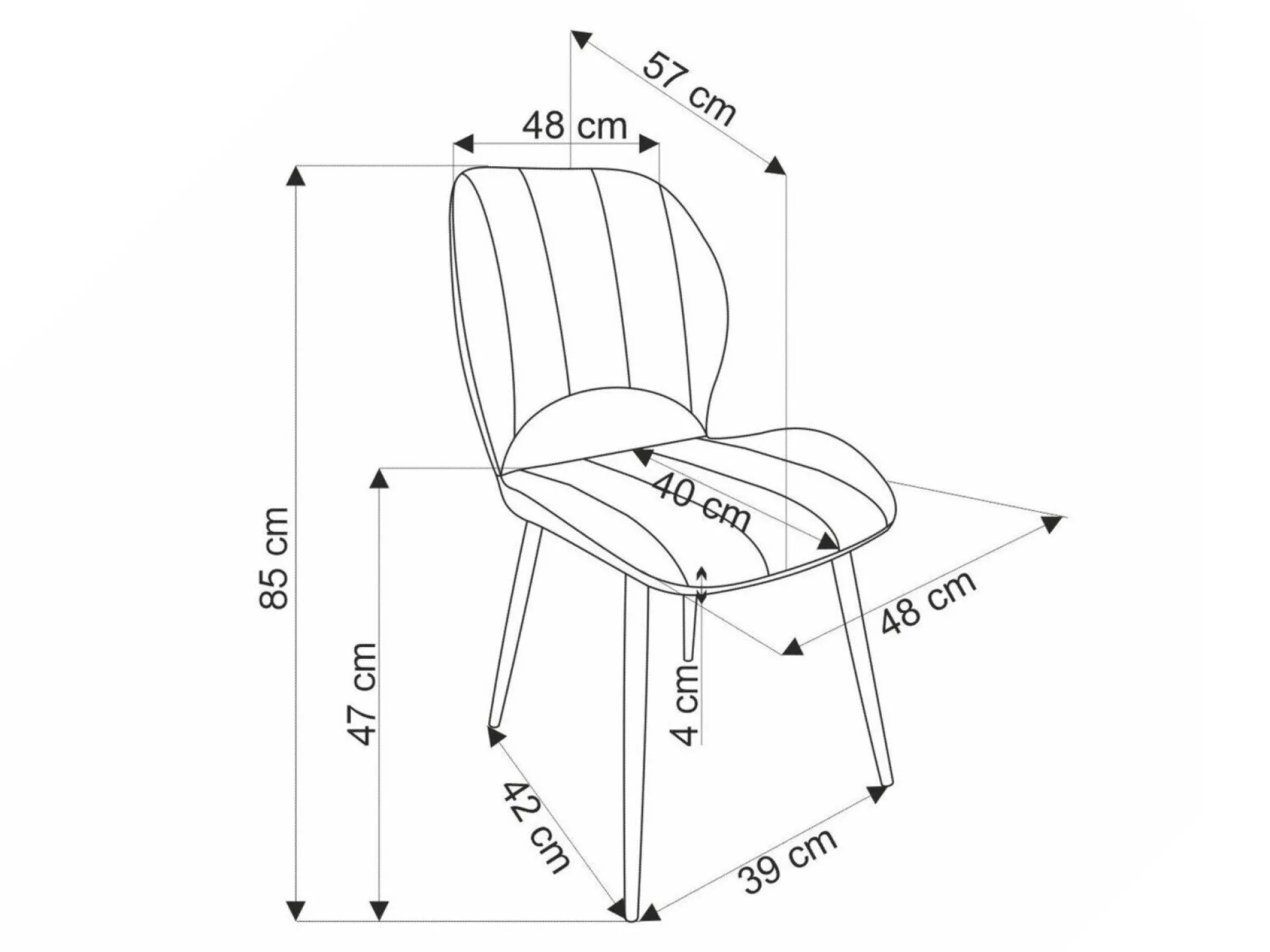 Stol Houston 1738 (Grøn)