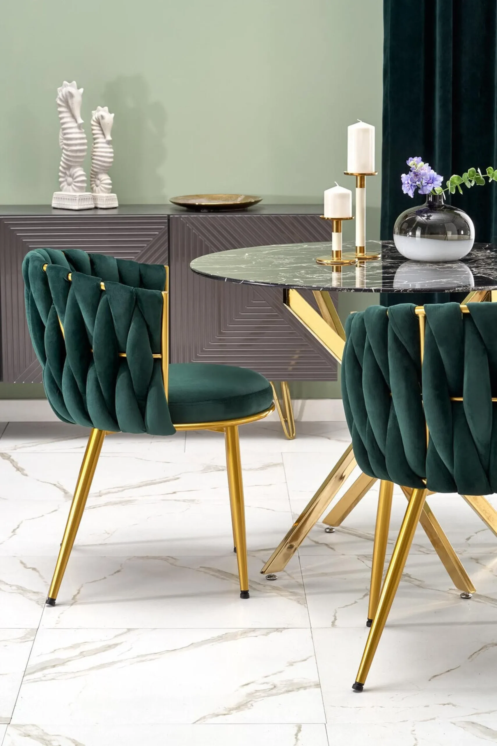 Stol Houston 1506 (Grøn + Gylden)