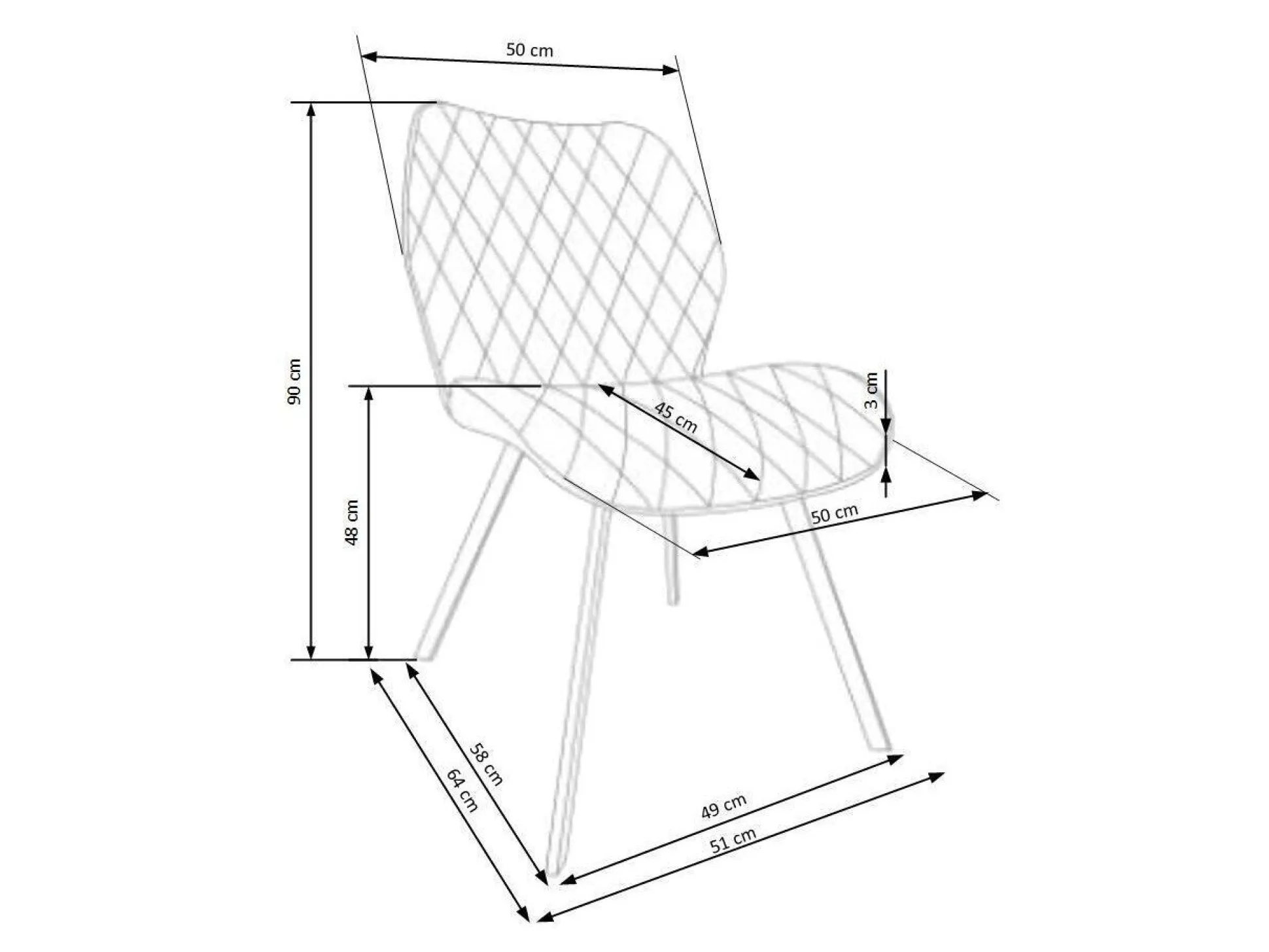 Stol Houston 626 (Gul)