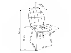Stol Houston 1802 (Gul)