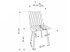Stol Houston 1770 (Gul)