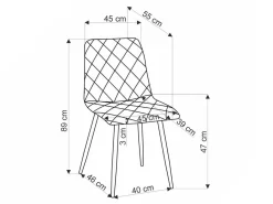 Stol Houston 1731 (Gul)