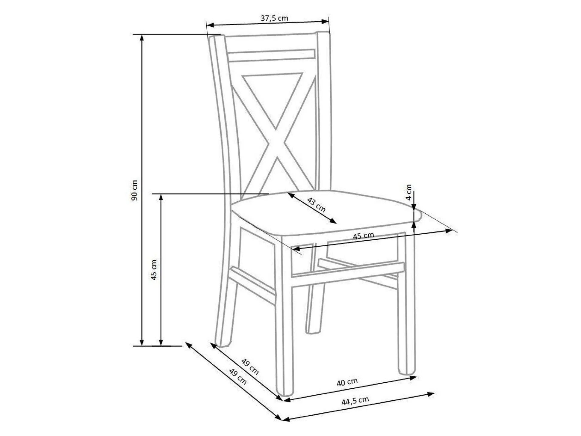 Stol Houston 259 (Hvid)