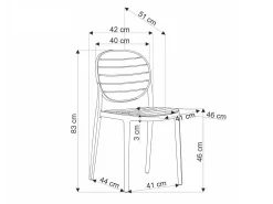 Stol Houston 1670 (Lysebrun + Sort)