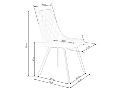 Stol Houston 1233 (Mørkeblå)