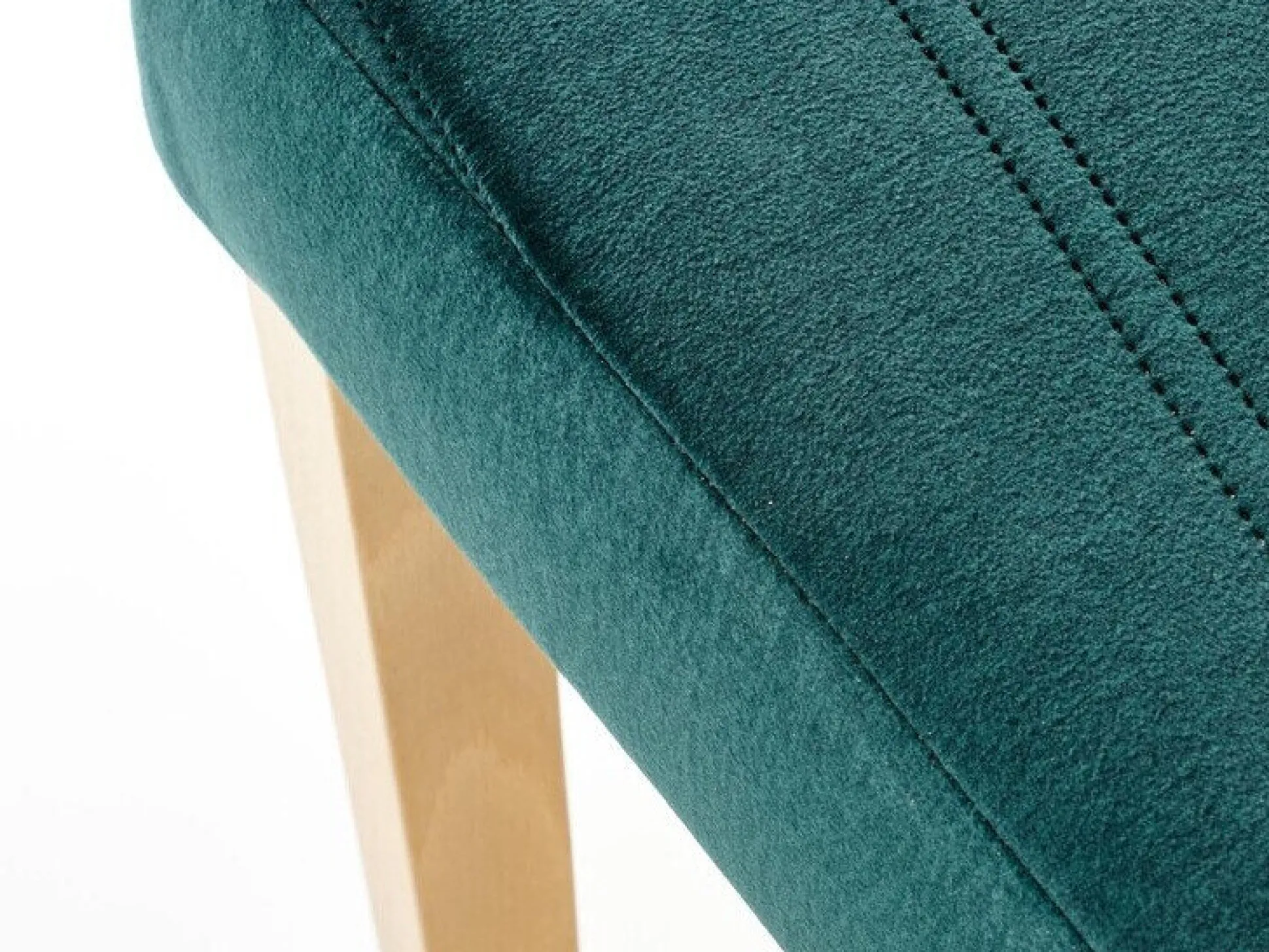 Stol Houston 1216 (Mørkegrøn + Lyst træ)