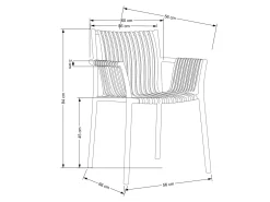Stol Houston 1852 (Sort)