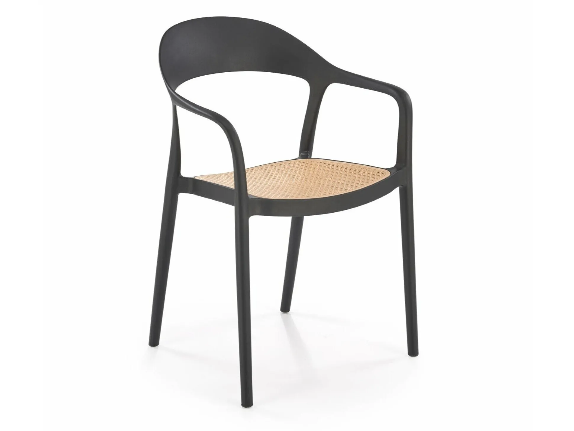 Stol Houston 1673 (Sort + Lysebrun)