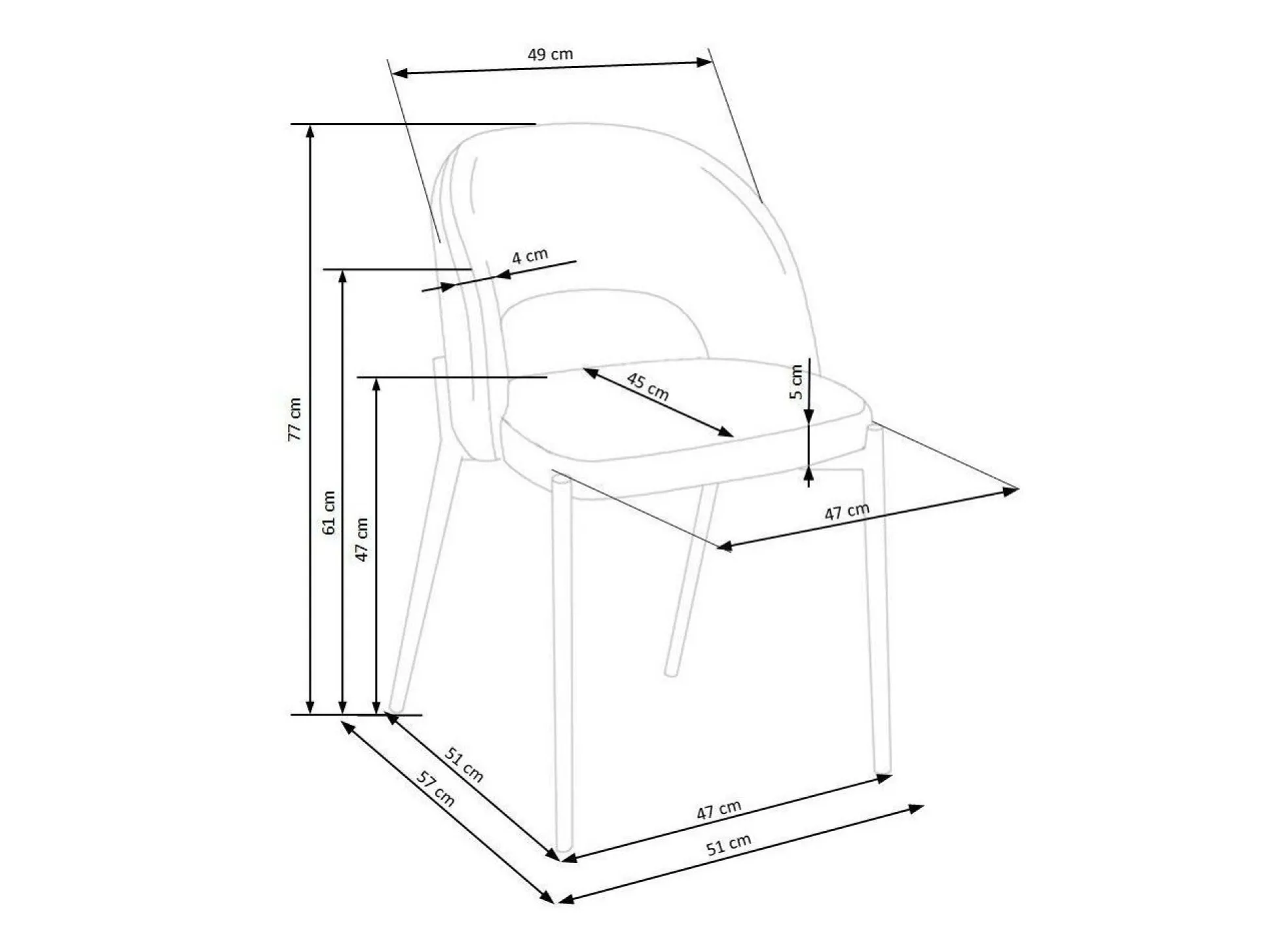 Stol Houston Virtus (Beige + Sort)