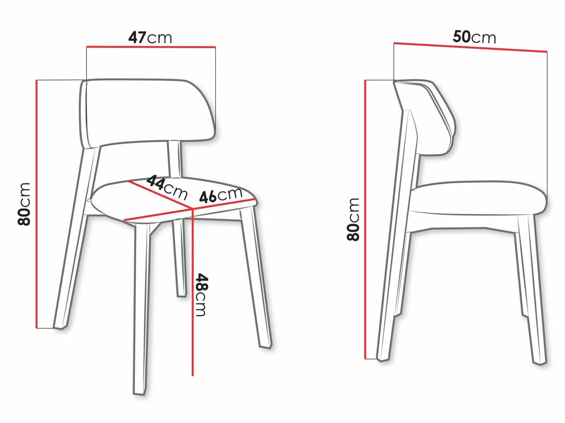 Stol Jackson 112 (Lyst træ)