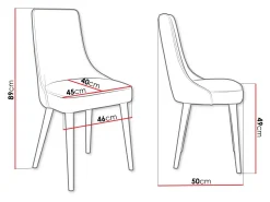 Stol Jackson 107 (Sort + Magic Velvet 2217)