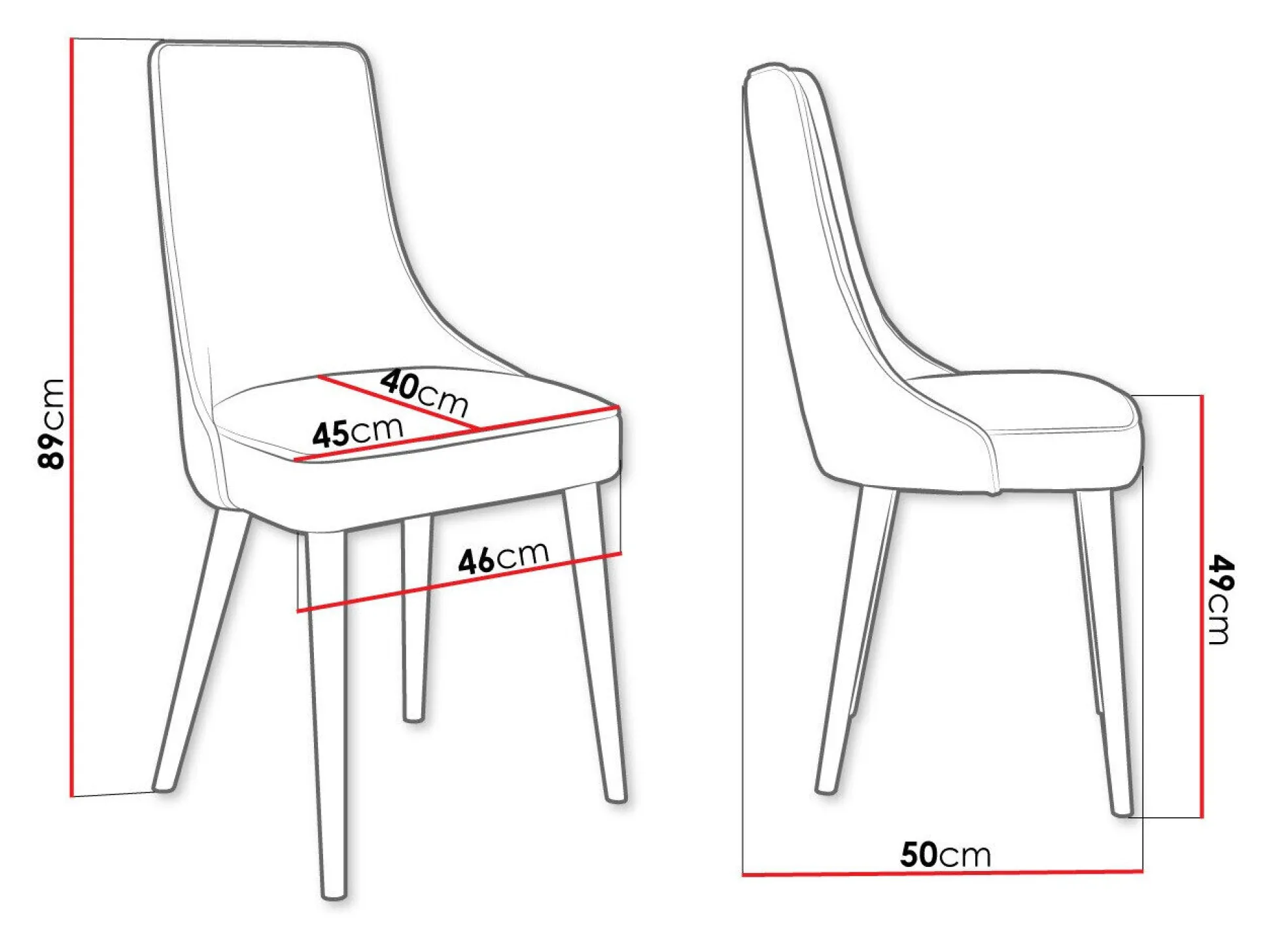 Stol Jackson 107 (Sort + Magic Velvet 2217)