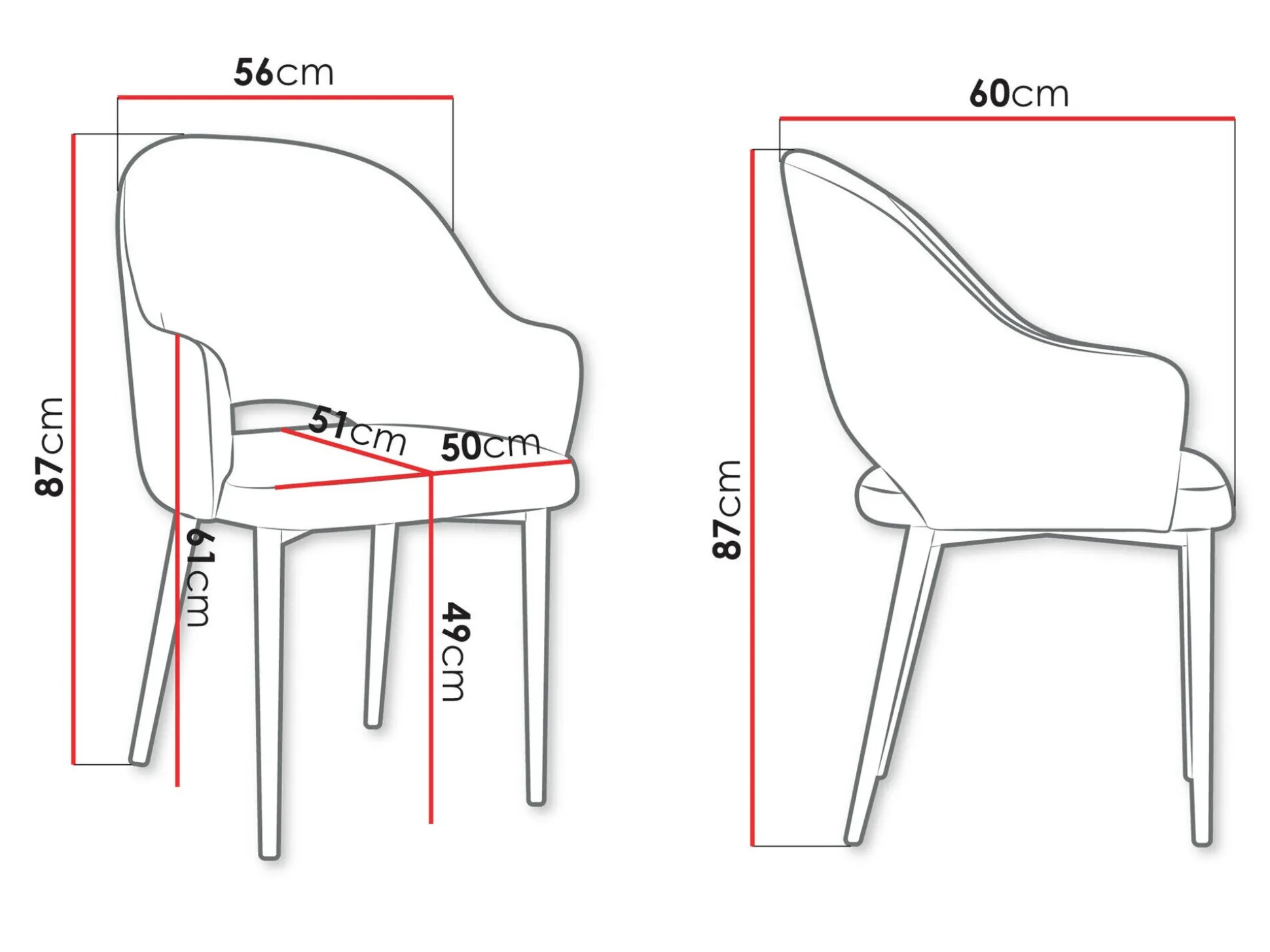 Stol Jackson 116 (Sort + Magic Velvet 2258)