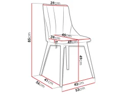 Stol Racine 114 (Brun + Magic Velvet 2250)