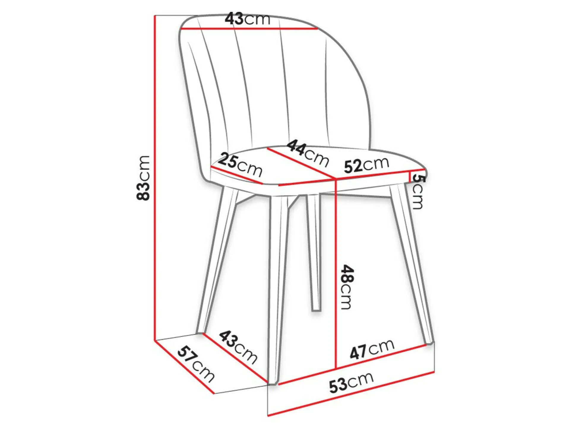 Stol Racine 104 (Brun + Magic Velvet 2258)