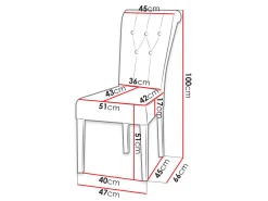 Stol Racine 107 (Sort)
