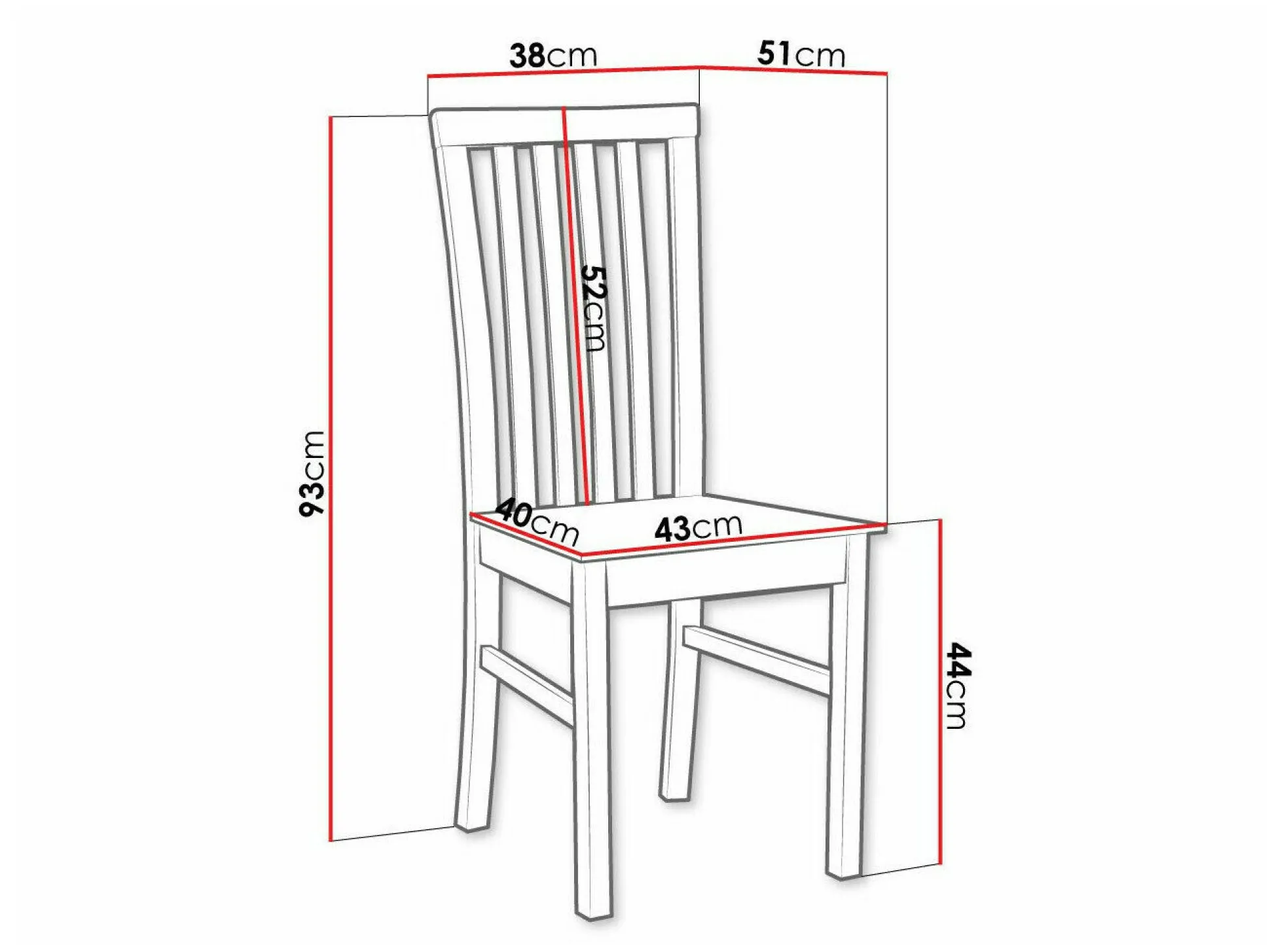 Stol Victorville 159 (Sort)