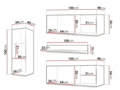 Stuemøbelsæt Anulio III (Hvid)