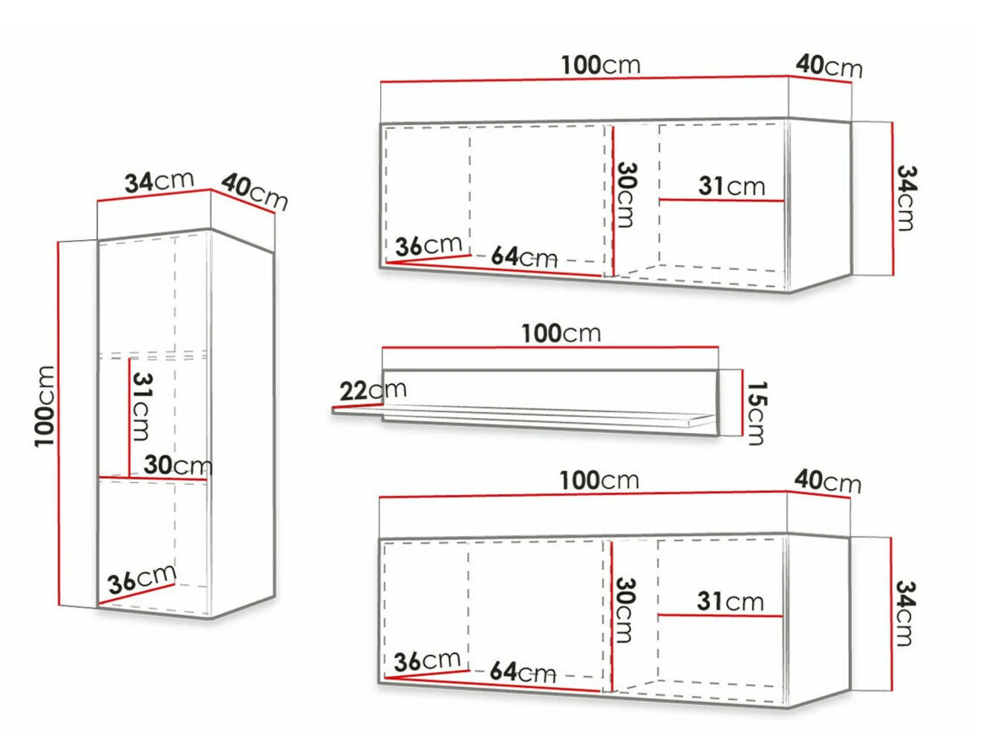 Stuemøbelsæt Anulio III (Hvid)