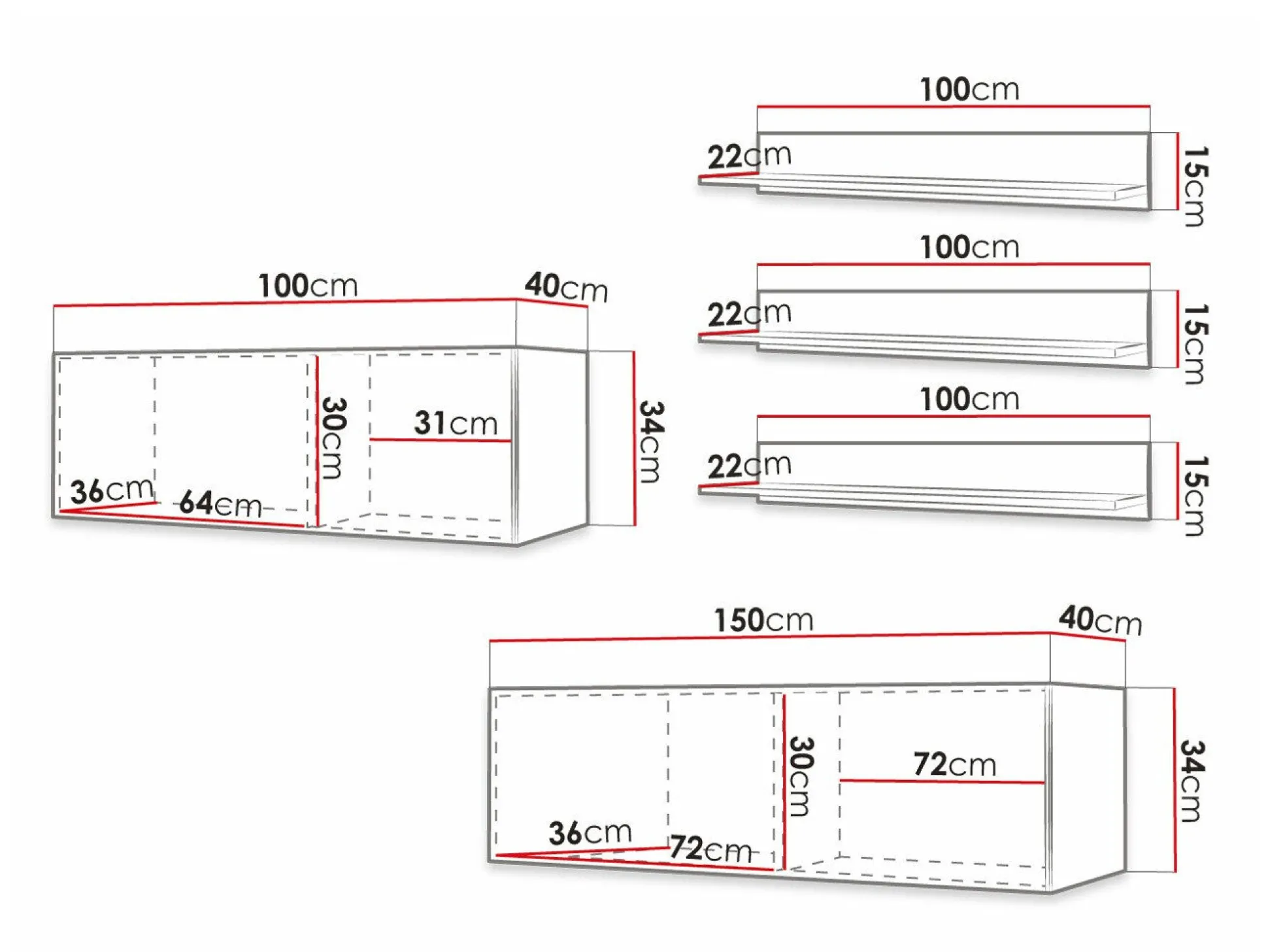 Stuemøbelsæt Anulio X (Sort)