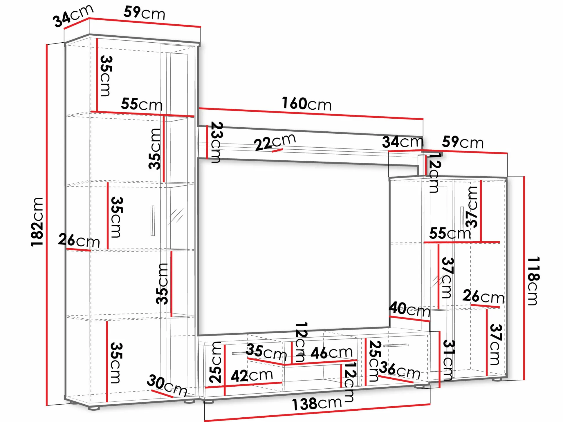 Stuemøbelsæt Bristol 202 (Artisan eg)