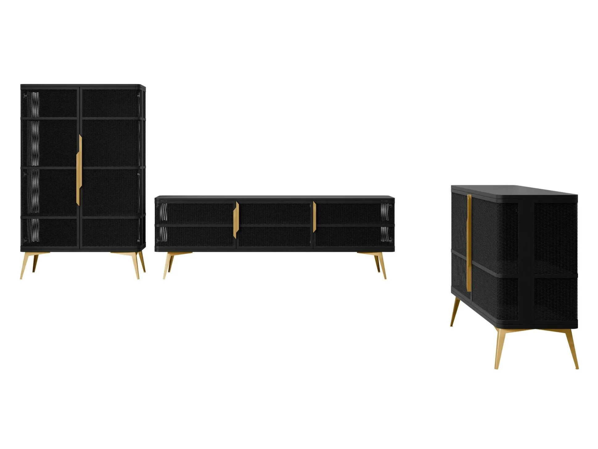 Stuemøbelsæt Camfelo 104 (Sort)