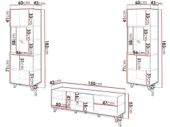 Stuemøbelsæt Comes (Wotan eg)
