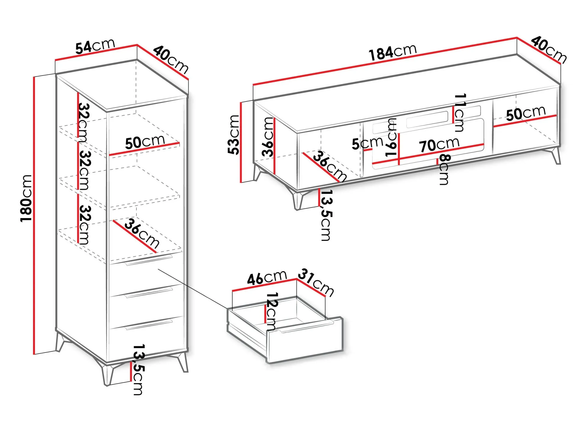 Stuemøbelsæt Comfivo Citrus III
