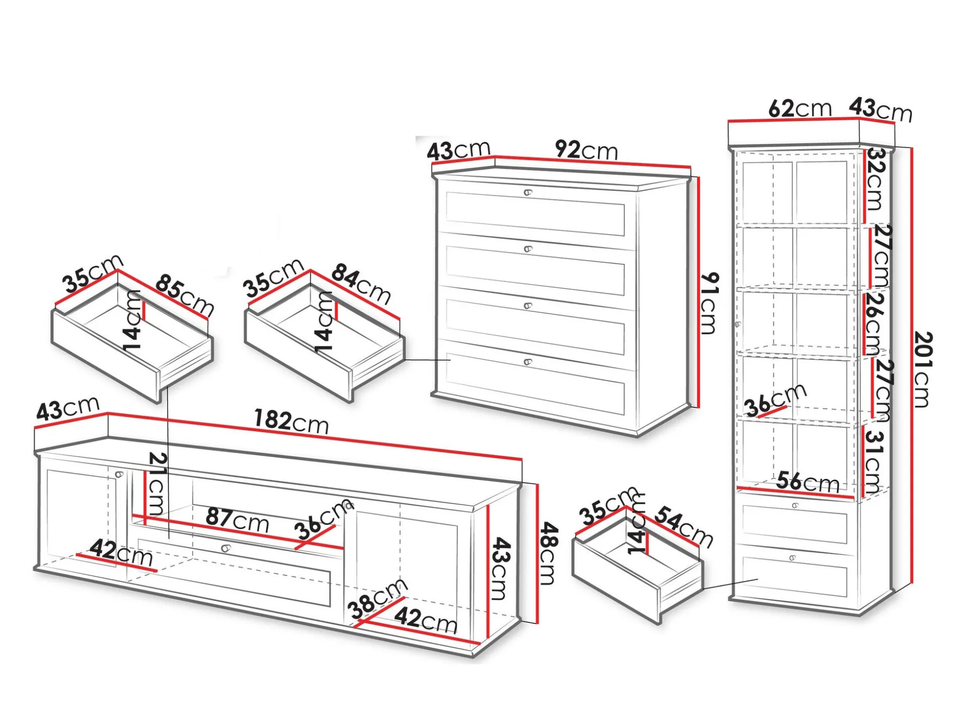 Stuemøbelsæt Comfivo Custos