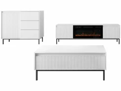 Stuemøbelsæt Comfivo Delruva IV (Hvid)