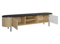 Stuemøbelsæt Comfivo Livtena (Sort marmor + Sort)